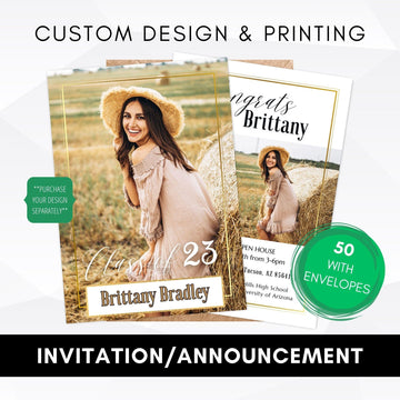 custom graduation announcement printing